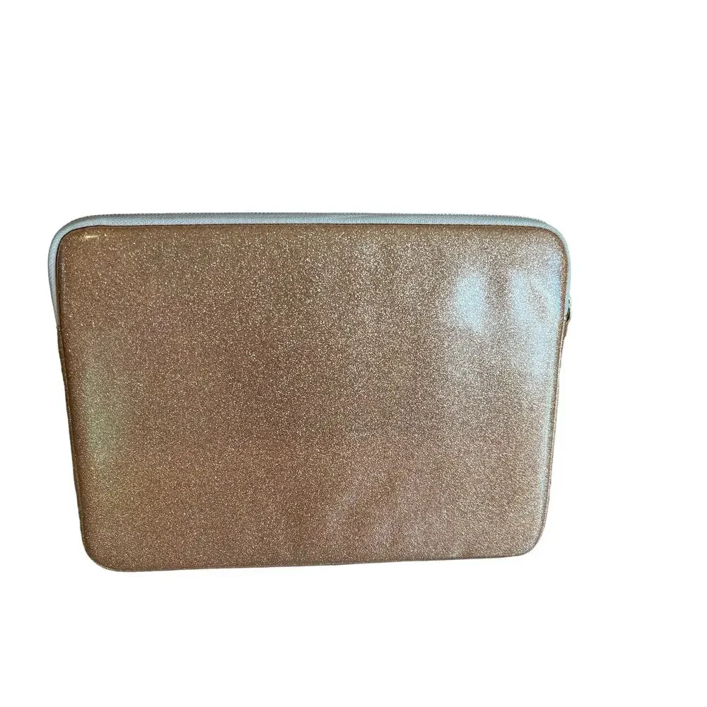 Kate Spade Metallic Rose Gold Glitter Laptop Sleeve Case